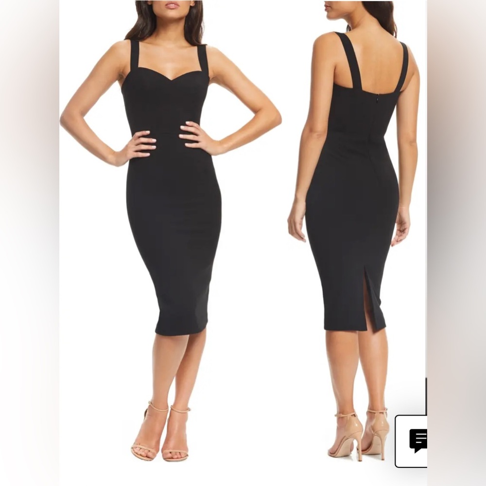 Dress The Population Nicole Sweetheart Neck Cocktail Dress (M)